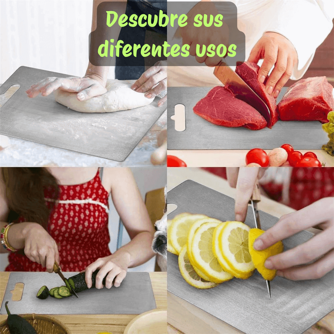 TABLA PARA PICAR INOX® ¡Tu salud empieza en la tabla. Elige acero¡